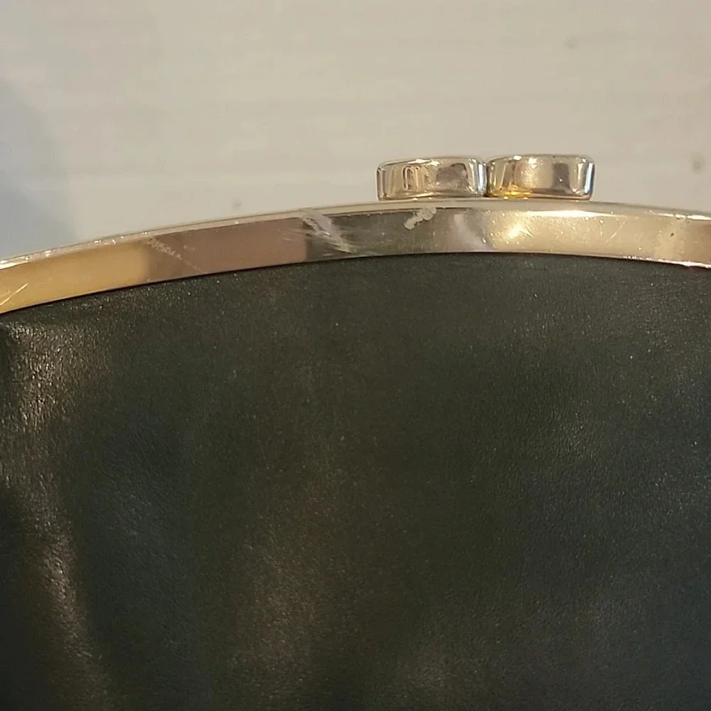 GIANI BERNINI BLACK LEATHER SMALL‎ CROSSBODY HANDBAG